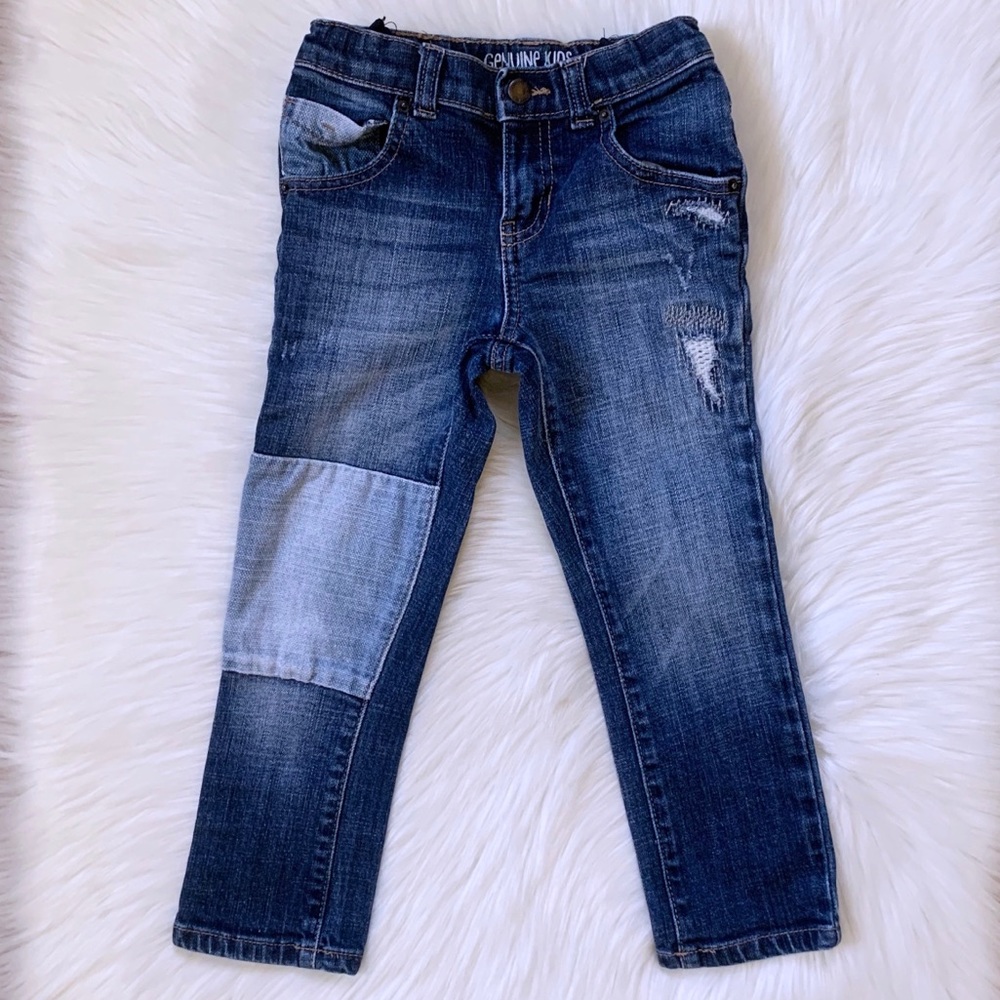 Genuine Kids By OshKosh Skinny Fit Patch Jeans
